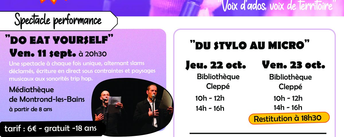 Atelier slam en Forez est
