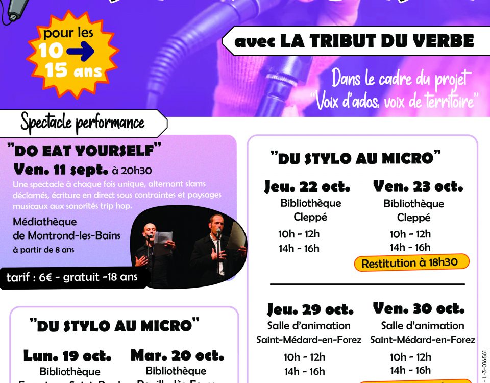 Atelier slam en Forez est